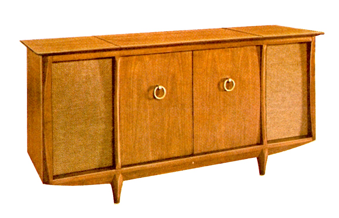 1966 Fisher F-591-W Futura Contemporary Console